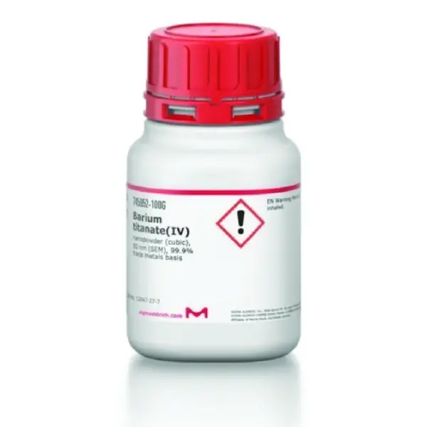 Barium titanate(IV), nanopowder (cubic), 50 nm (SEM), 99.9% trace metals basis - Sigma-Aldrich