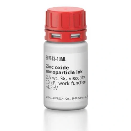 Zinc oxide nanoparticle ink, 2.5 wt. %, viscosity 10 cP, work function -4.3eV - Sigma-Aldrich
